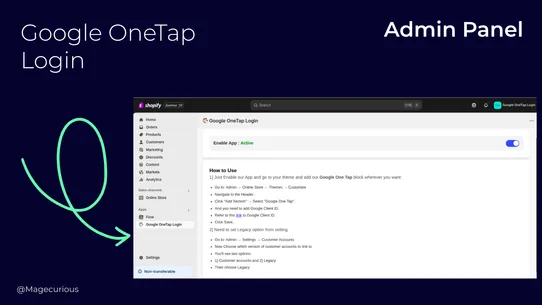 Google OneTap Login screenshot