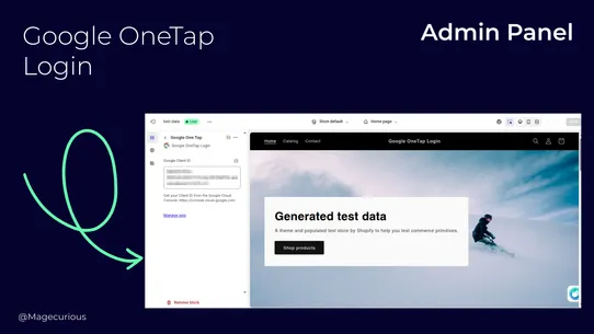 Google OneTap Login screenshot