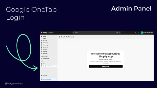 Google OneTap Login screenshot