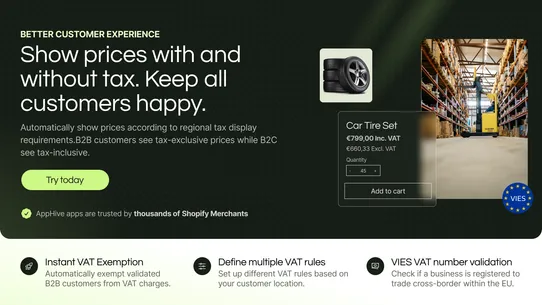 Taxify: VAT Dual Price Display screenshot