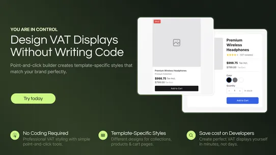 Taxify: VAT Dual Price Display screenshot