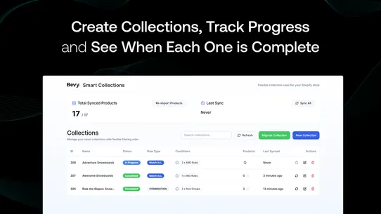 Bevy Smart Collections Builder screenshot