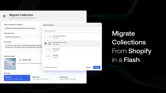 Bevy Smart Collections Builder screenshot