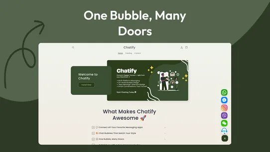 Chatify: Chat Bubble for Store screenshot