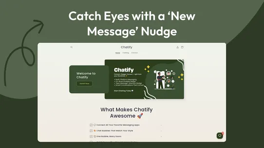 Chatify: Chat Bubble for Store screenshot