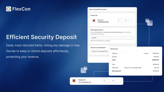 FlexCon Product Rental, Hire screenshot