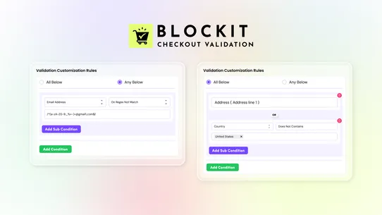 Blockit: Checkout Validation screenshot