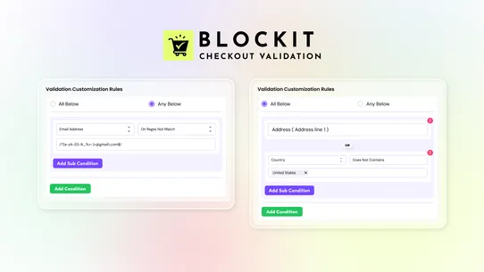 Blockit: Checkout Validation screenshot