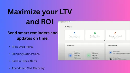 Notification AI: Web Push screenshot