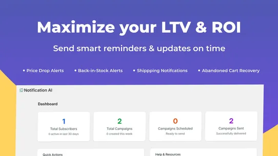 Notification AI: Web Push screenshot