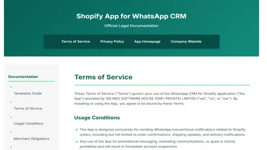 wCRM ‑ Transactional Notifier screenshot