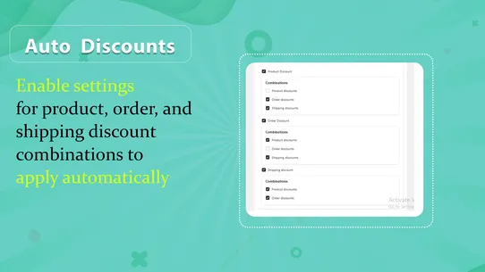 Auto combine discounts :SB screenshot