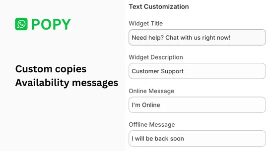 Popy: Whatsapp Marketing, Chat screenshot