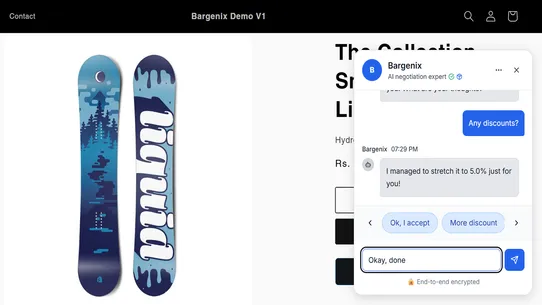 Bargenix AI screenshot