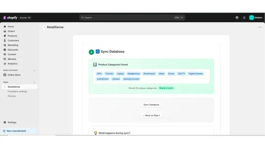 RetailSense screenshot