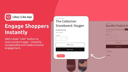 Likey‑Like, Engage &amp; Analytics screenshot
