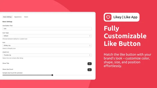 Likey‑Like, Engage &amp; Analytics screenshot