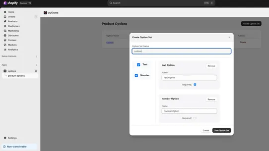 TT‑Options screenshot