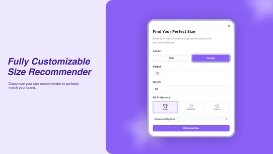 EZ Clothing Size Recommender screenshot