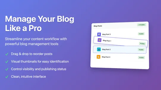 Smart Blog Post Sorter screenshot