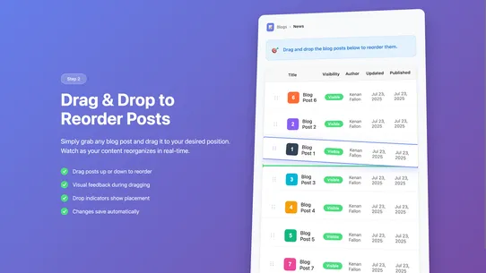 Smart Blog Post Sorter screenshot
