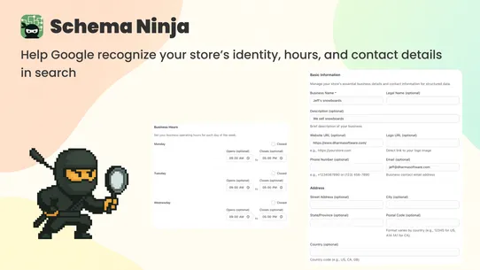 Schema Ninja – JSON‑LD SEO screenshot