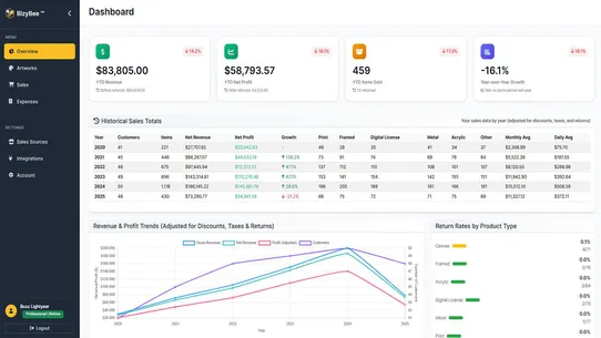 BizyBee – Creative Analytics screenshot