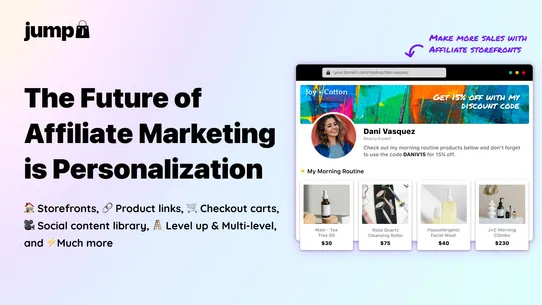 Jump: Affiliate Storefronts screenshot