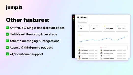 Jump: Affiliate Storefronts screenshot