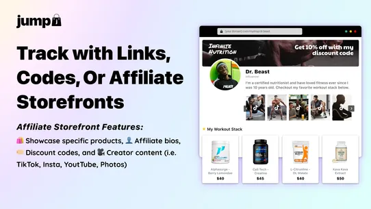 Jump: Affiliate Storefronts screenshot