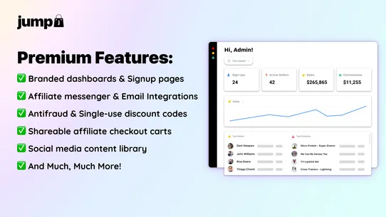 Jump: Affiliate Storefronts screenshot