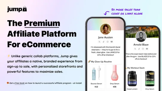 Jump: Affiliate Storefronts screenshot