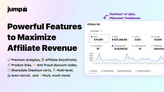 Jump: Affiliate Storefronts screenshot