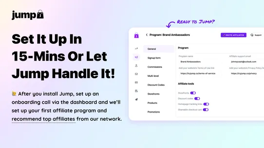 Jump: Affiliate Storefronts screenshot