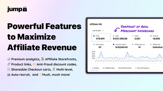 Jump: Affiliate Storefronts screenshot