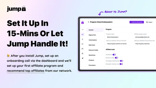 Jump: Affiliate Storefronts screenshot