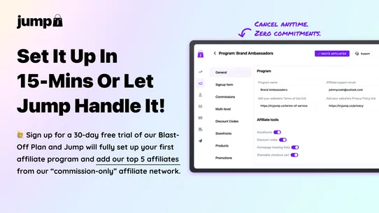 Jump: Affiliate Storefronts screenshot