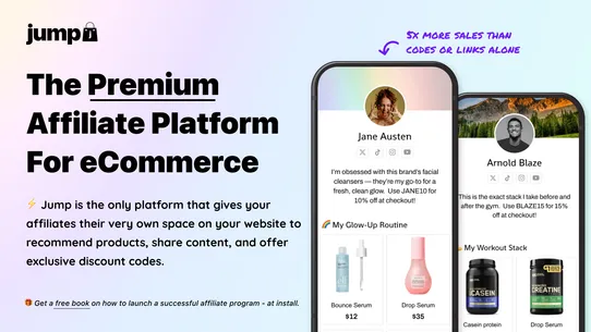 Jump: Affiliate Storefronts screenshot