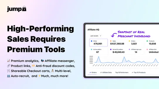 Jump: Affiliate Storefronts screenshot