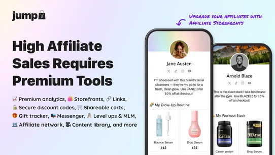 Jump: Affiliate Storefronts screenshot