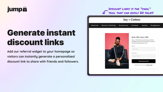Jump: Affiliate Shops &amp; Links screenshot