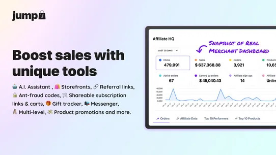 Jump: Affiliate Shops &amp; Links screenshot