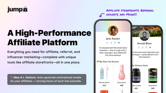 Jump: Affiliate Storefronts screenshot