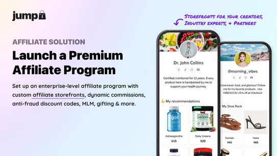 Jump: Affiliate Storefronts screenshot