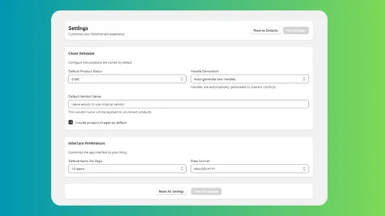 StoreHarvest ‑ Copy Products screenshot