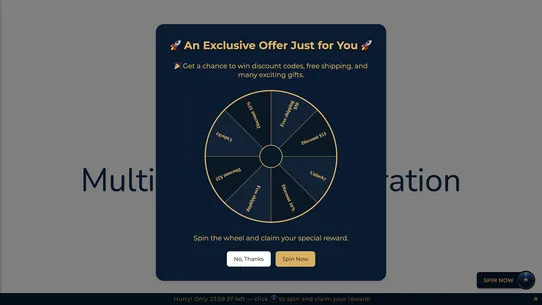 SpinX Wheel ‑ Spin to Win screenshot