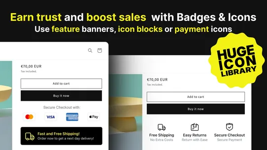 Movo Trust Badges &amp; Icons screenshot