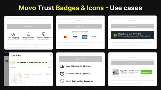 Movo Trust Badges &amp; Icons screenshot