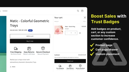Movo Trust Badges &amp; Icons screenshot