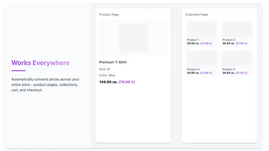 BGN EUR Dual Currency Display screenshot